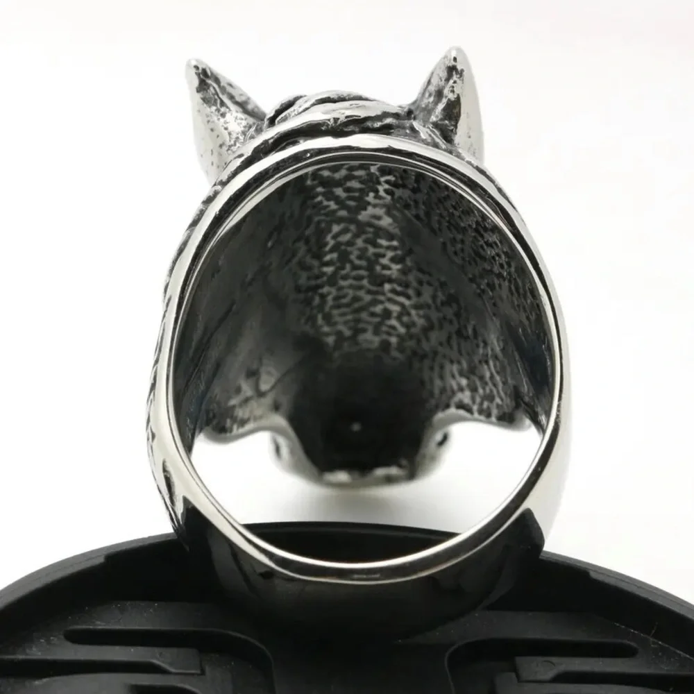 Silver Horse Head Ring so 14.5